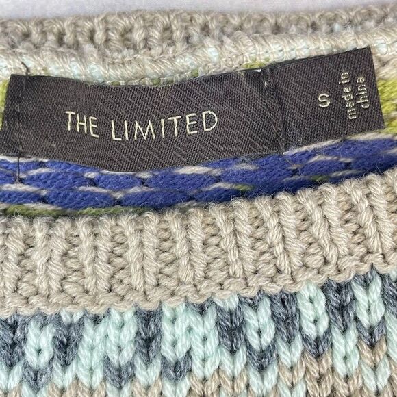 The Limited Sweater Wool Blend Womens Small Beige Neutral Pullover Y2K Vest - Picture 3 of 16